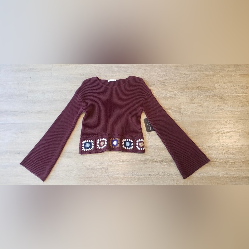 Embroidered Knitted Sweater